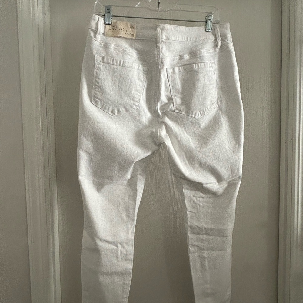 LOFT | Women's Curvy White High Waisted Skinny Jeans | Size 30/10P - Picture 11 of 11